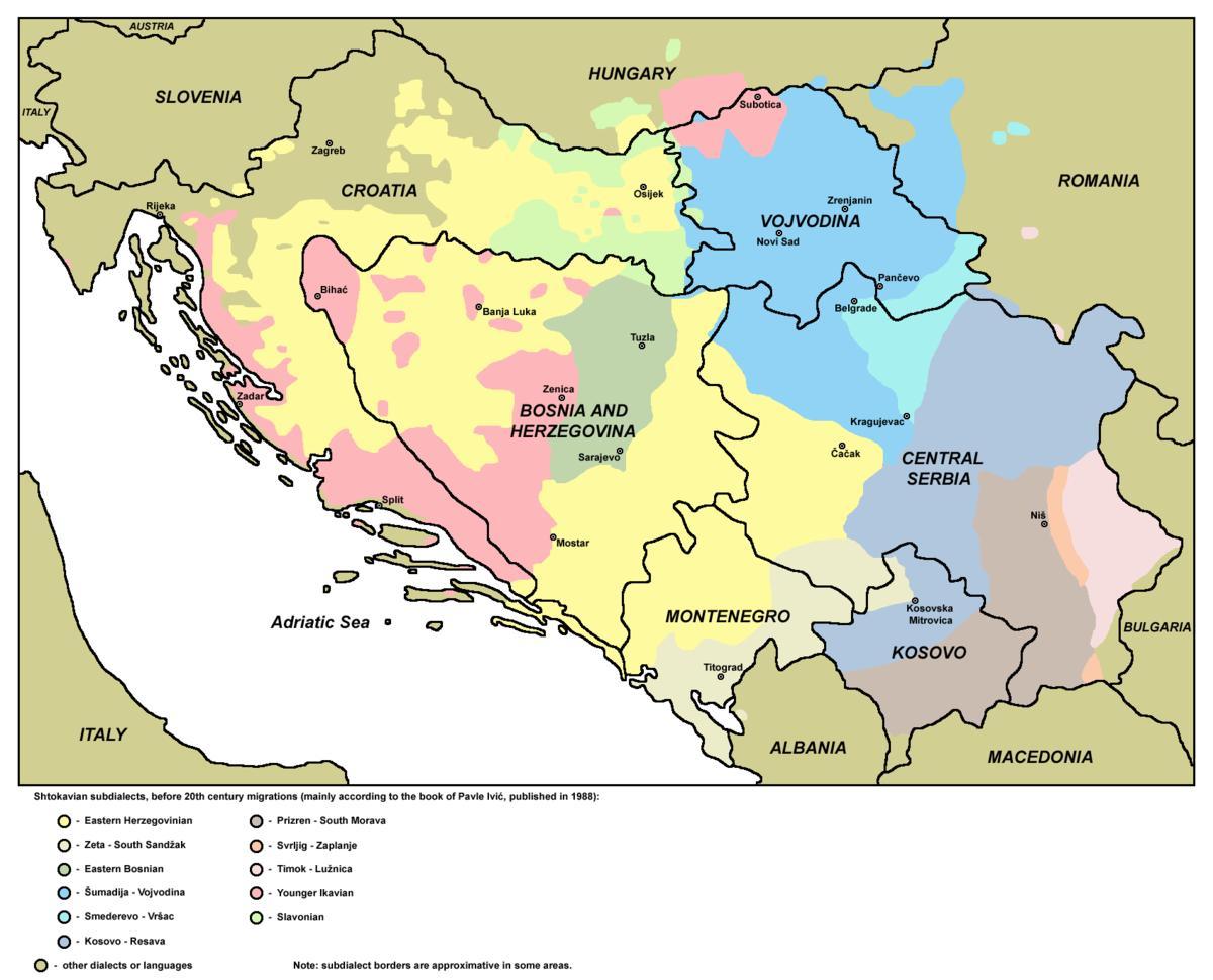 Mapa hac Bosně 