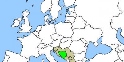 Mapa Bosny umístění na 