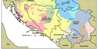 Mapa hac Bosně 