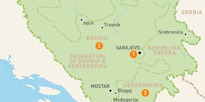 Mapa sarajevo Bosna